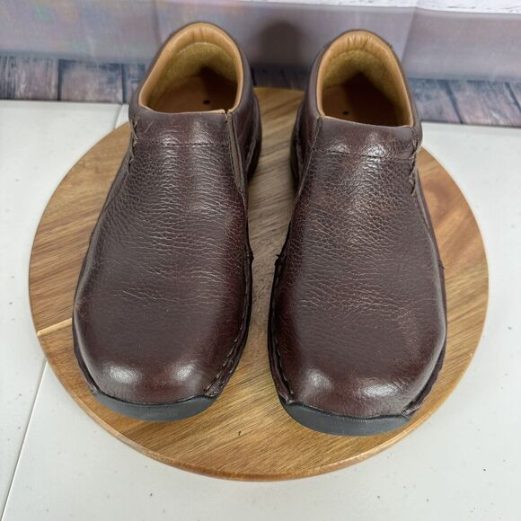 Redwing Shoes Womens 5 D Brown Steel Toe Slip On Work Shoes Clogs Leather - Picture 5 of 14